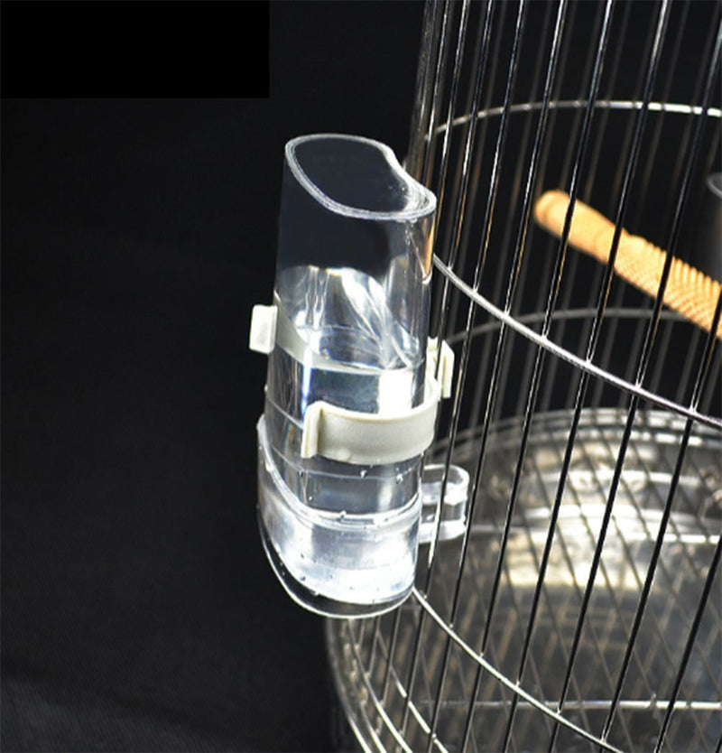 Hypeety Bird Feed Water Dispenser 2 PC Pet Feeder and Water Cup 200ml / 7.05 oz Clear Bird Cage Feeder for Finch Parakeet Small Bird (Color Random & Pack of 2) - BeesActive Australia