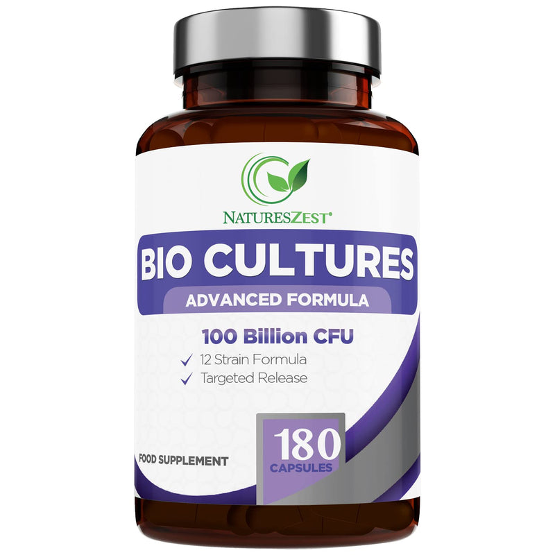 Bio Cultures Complex Probiotics 100 Billion CFU with Prebiotics, 180 Vegan Caps � Lactobacillus Plantarum & Saccharomyces Boulardii Probiotic - 6 Month Supply, Probiotics for Women, Packaging May Vary - BeesActive Australia