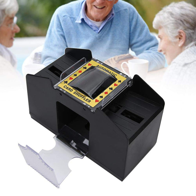 Dioche Playing Card Shuffler, Automatic Battery Operated 1 to 4 -Deck for Blackjack, Poker; Quiet, Easy to Use - Great for Home & Tournament Use for Classic Poker & Trading Card Games - BeesActive Australia