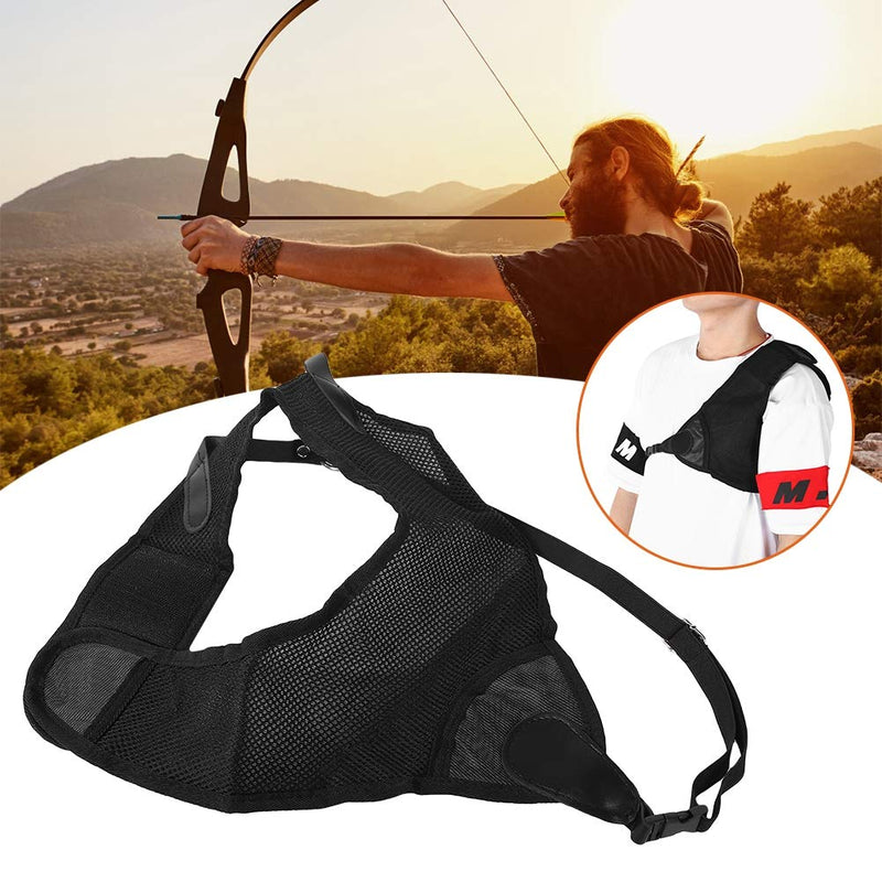 DEALPEAK Archery Chest Guard, Adjustable Hunting Chest Protector Ergonomically Designed Outdoor Sport Shooting Breast Protection for Men Women Target Practice Archery Lovers - BeesActive Australia