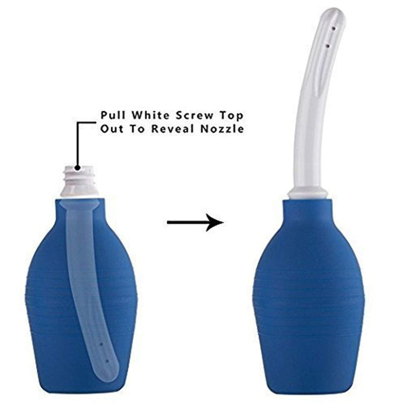 JIAHAO Anal Douche Enema Bulb Vaginal Douche Enema Cleaner for Women’s or Man’s Health (Blue) 1 Count (Pack of 1) - BeesActive Australia