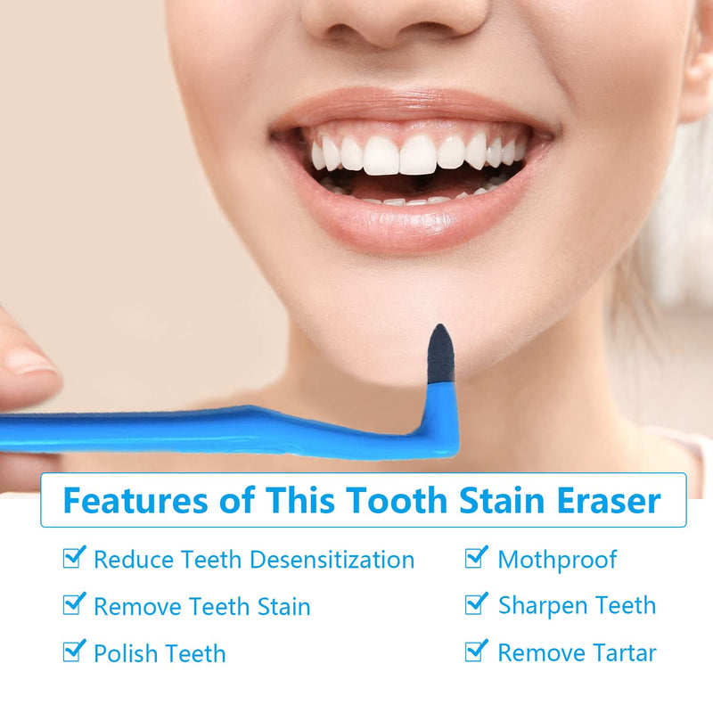 NITAIUN 5 Pieces Remover Tooth Cleaning, Teeth Stain Eraser Teeth Polishing Cleaning Kit Whitening Cleaning Eraser Oral Hygiene Care Tool (5) - BeesActive Australia