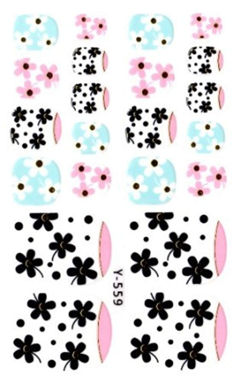 176 Pieces 8 Sheets Toes Full Nail Stickers Decal Beauty for Women Girls Kids Decals Manicure Polish Art Glass Slice Toe Nail Sticker (Pink) Pink - BeesActive Australia