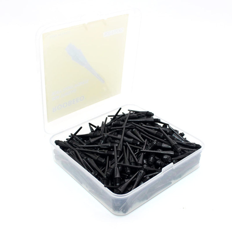 ROOBEEO 2BA Thread Plastic Tip Dart Points 300 Pack Soft Dart Tips Replacement Dart Accessories-Black - BeesActive Australia