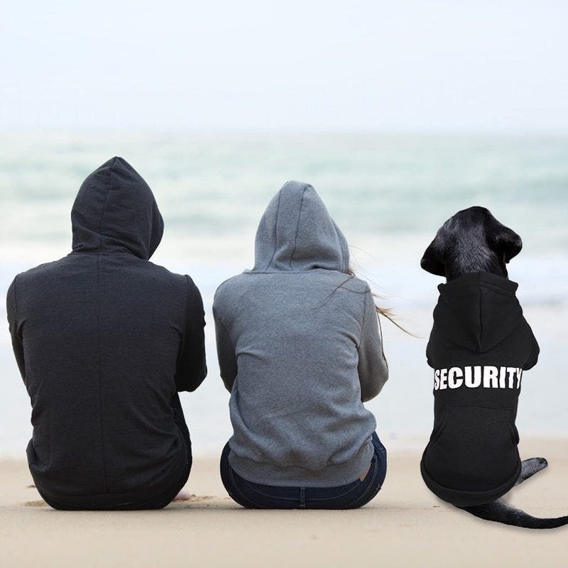 Dog Hoodie Security Dog Sweater Soft Brushed Fleece Dog Clothes Dog Hoodie Sweatshirt with Pocket for Small Medium Large Dogs - BeesActive Australia