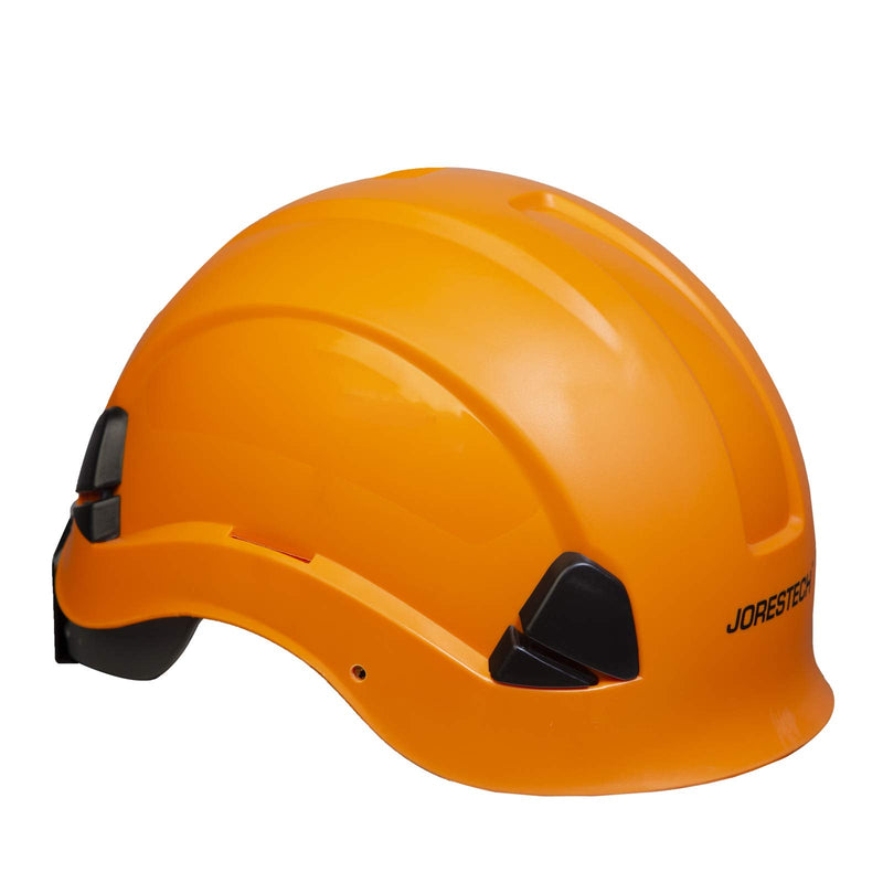 JORESTECH Hard Hat Orange ABS Work-At-Height and Rescue Slotted Helmet with 6-Point Adjustable Ratchet Suspension ANSI Z89.1-14 Certified For Work, Home, and General Headwear Protection HHAT-03 - BeesActive Australia