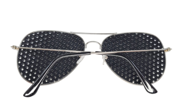 Malabsy� 2 Pack Stylish Pinhole Glasses for Improving Vision Black Unisex Eyesight Strengthening Correcting - BeesActive Australia