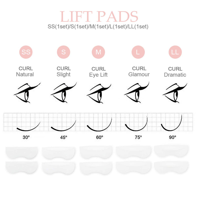 Lash Lift Kit, Eyelash Perm Kit For Perming, Curling And Lifting Eyelashes, Professional Eyelash Lift Kit Semi-Permanent Curling Perming Wave Suitable For Salon - BeesActive Australia