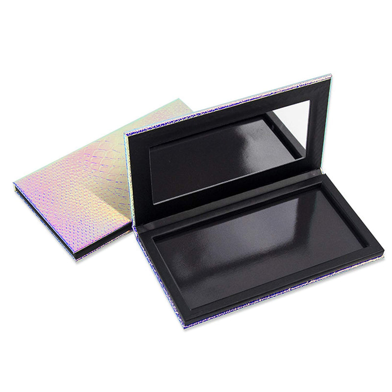 Magnetic Makeup Palette With Mirror, Empty Eyeshadow Makeup Box Magnetic Cosmetics Palette Fish Scale DIY Storage Tray Box Holder - BeesActive Australia