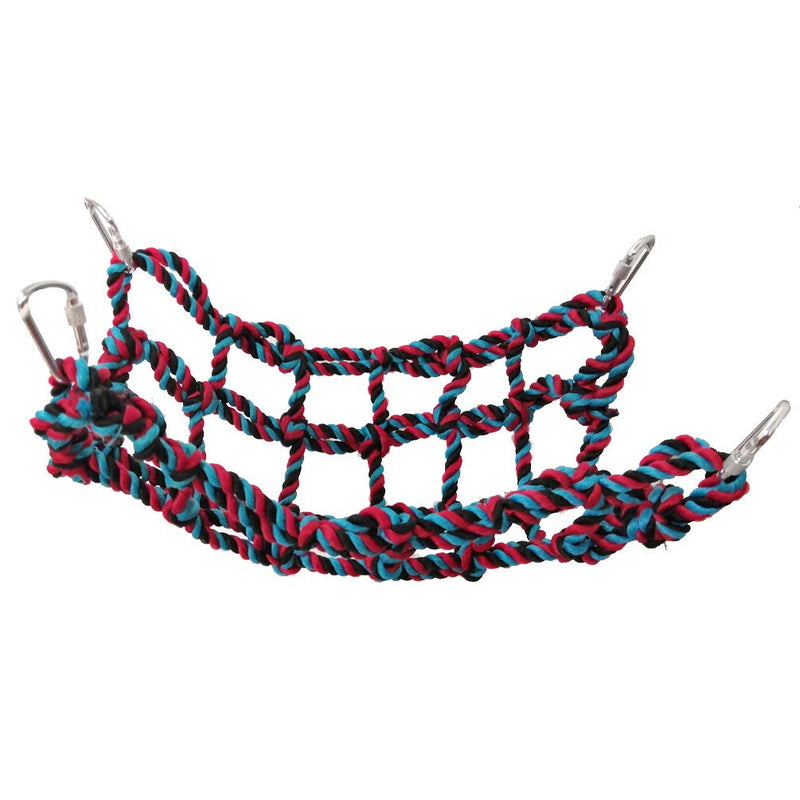 Litewoo Bird Cargo Climbing Net Pet Bird Toy Parrot Hammock Swing Toy for Cockatiels Conures Macaw Parakeet Cockatoo Etc M: 9.84 x 12.60inch/ 25 x 32cm - BeesActive Australia