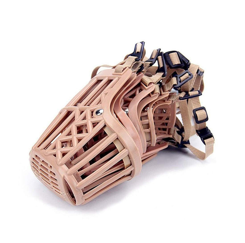 Beikalone 7pcs/Set Plastic Dog Muzzle, Anti Bite Adjustable Pet Basket, Dogs Training Mouth Cover Mesh Cage, Breathable Comfortable - BeesActive Australia