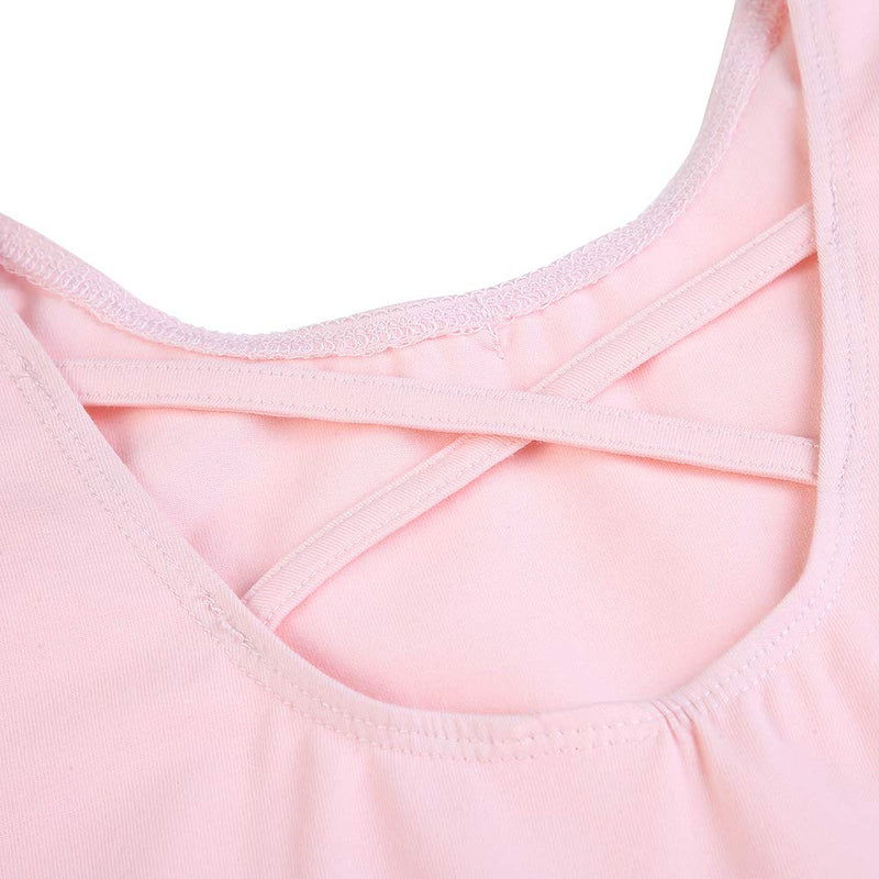 [AUSTRALIA] - STELLE Girls Ballet Short Sleeve Dress Leotard for Dance, Gymnastics and Ballet(Toddler/Little Girl/Big Girl) 4T Ballet Pink 