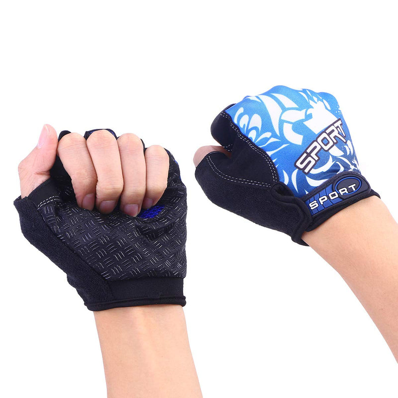 [AUSTRALIA] - VORCOOL UV Protection Fishing Fingerless Gloves Anti-Slip Fishing Gloves for Cycling Climbing Fishing Riding Kayaking Size M 