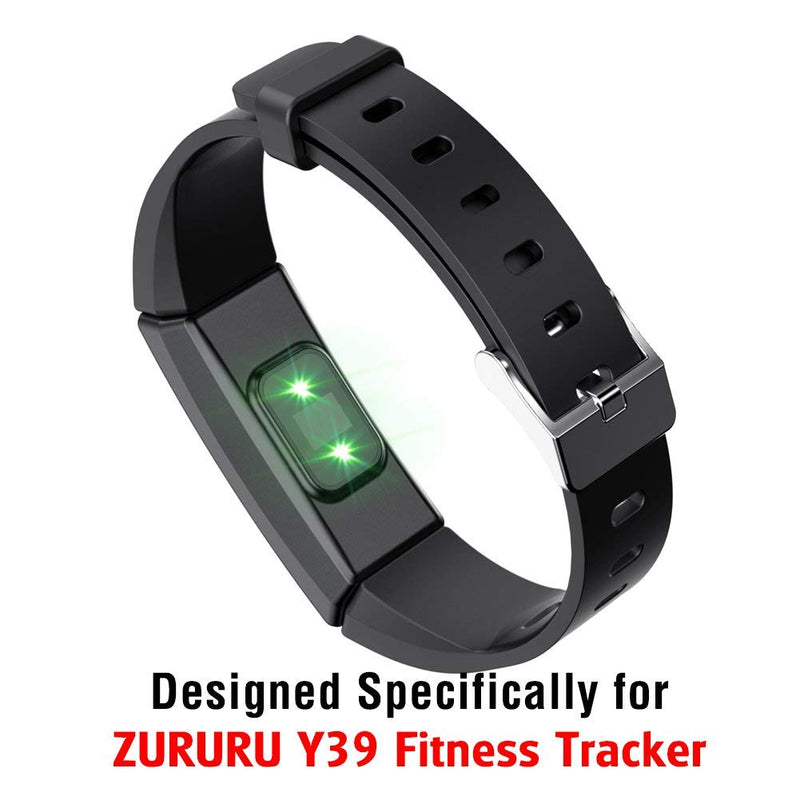 ZURURU Fitwatch XP Replacement Band for Y39 FitWatch XP Fitness Tracker Black - BeesActive Australia