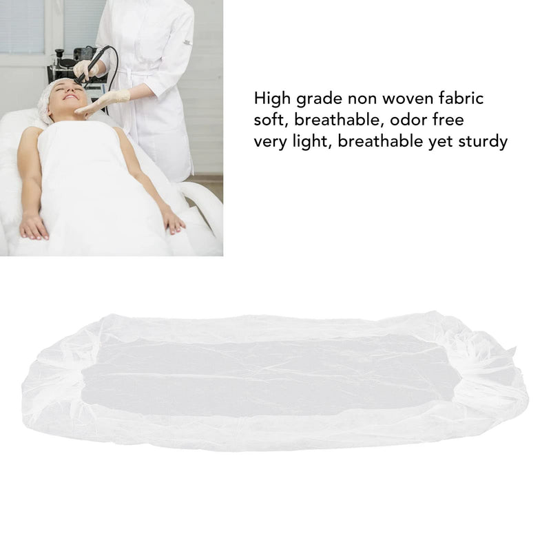 10pcs Protective Massage Table Cover, Disposable Massage Table Sheets, Non Woven Fabric Spa Bed Cover, Safe Hygienic Skin Friendly Breathable Bed Sheet Cover with Face Hole for Spa Beauty Salon - BeesActive Australia