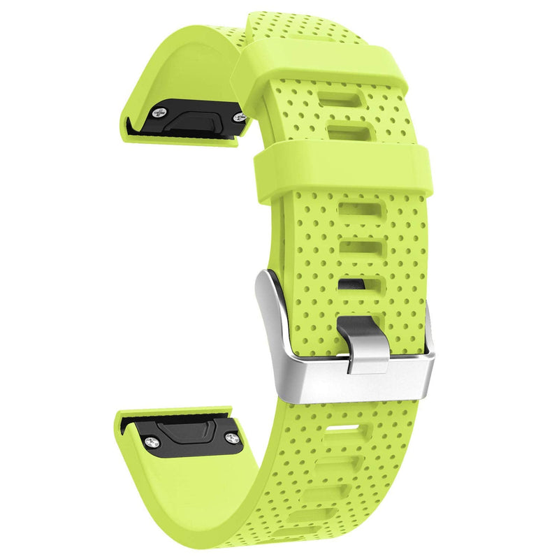 Silicone Bands Compatible with Garmin Fenix 5S/5S Plus/6S/6S Pro/D2 Delta S, Soft Breathable Non-slip Pinhole Rubber Replacement Watch Strap for Fenix 6S/5S Smartwatch Accessories for Women Men Blue Green - BeesActive Australia