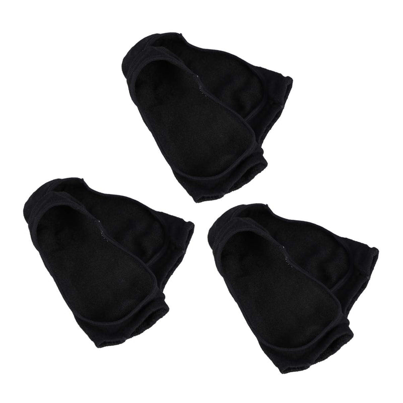 Exceart 3 Pairs of Peep Toe Socks Open Toe Socks Invisible Liner Breathable Liner Socks No Show with Nonslip Gel Heel Grip (Black) Black - BeesActive Australia