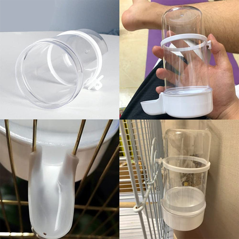 YJJKJ Pet Bird Water Feeder, 13.5 Oz Parrot Water Dispenser, Bird Cage Suspended Automatic Water Dispenser for Parakeet Budgie Cockatiel Lovebirds - BeesActive Australia