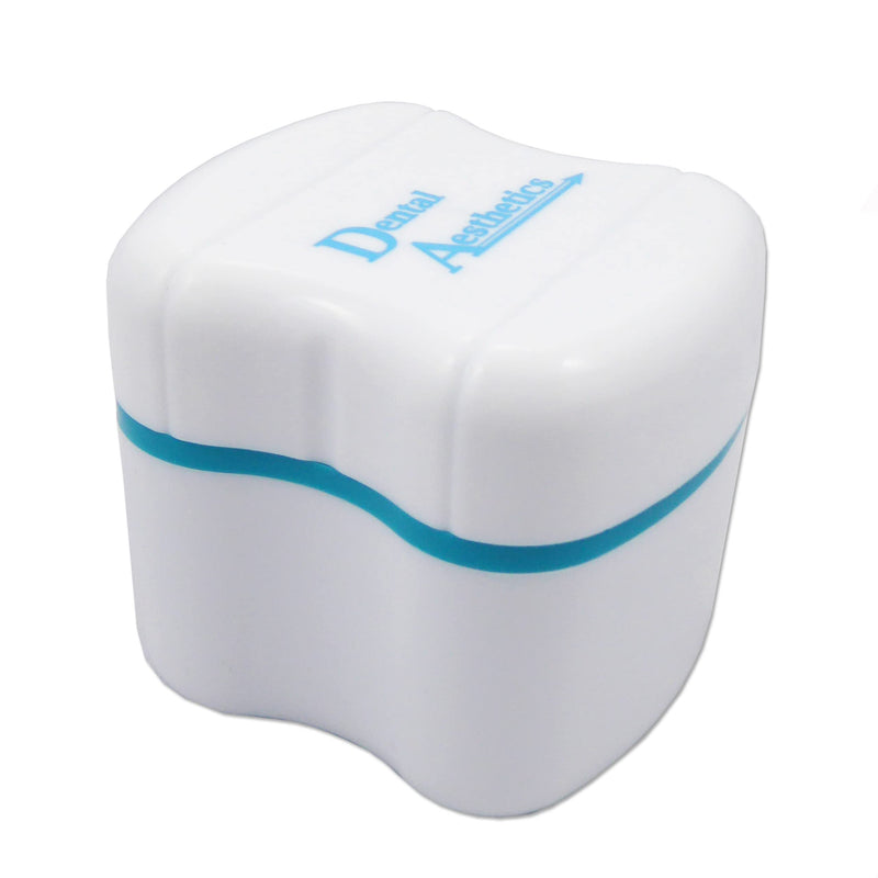 Denture Bath - Storage Container for Soaking Dentures, Retainers & Other Dental Appliances (Blue) Blue - BeesActive Australia