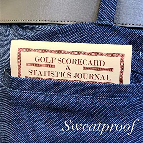 Golf Scorecard and Statistics Notebook Weatherproof (2 Pack) Golf Stats, Fits Golf Covers - BeesActive Australia