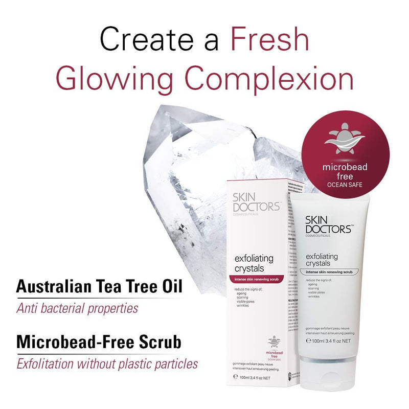 Skin Doctors Exfoliating Crystals,for the face and body Helps reduce the appearance of ageing, scarring, and other blemishes - 100ml - BeesActive Australia