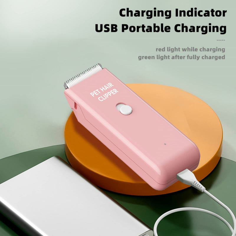 Founouly Home Professional Dog Grooming Kit Clipper Low Noise USB Rechargeable for Dog Cat Ap005-pink - BeesActive Australia