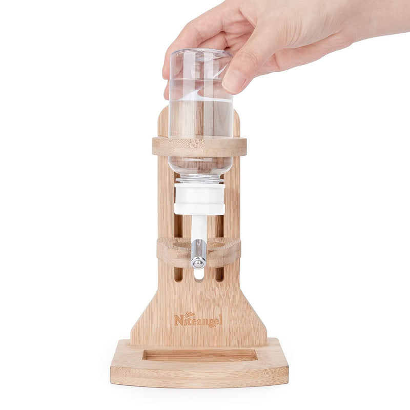 Niteangel Water Bottle with Stand for Syrian Dwarf Hamsters Gerbils Mice Rats Degus Small pet Rodents White - BeesActive Australia