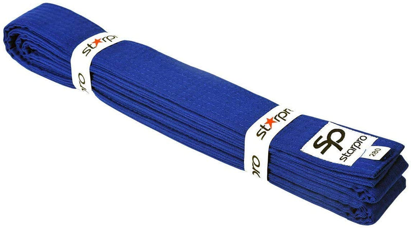[AUSTRALIA] - Starpro Karate Belts Martial Arts - MMA Gear Judo Taekwondo BJJ Jui Jitsu Durable and Lightweight Design Competition Ready | 9 Color Grading Belt 100% Thick Cotton Seven Stitching | 240cm 280cm 320cm Blue 320 