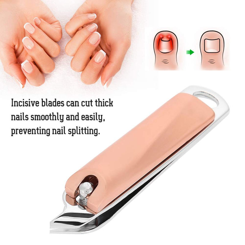 Fingernail Clippers, Nail Clippers Alloy Bevel Oblique Nail Cutter Preventing Nail Splitting with a Nail File, Ultra Sharp Sturdy Toenail Clipper Manicure Pedicure Finger Toe Scissors - BeesActive Australia