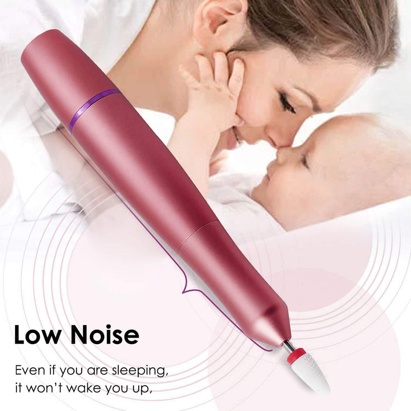 Elecric Nail Drill Machine for Acrylic Nails 20000rpm - Portable Electric Nail File Manicure Pedicure Shape Polishing Tool (Rose Gold) Rose Gold - BeesActive Australia