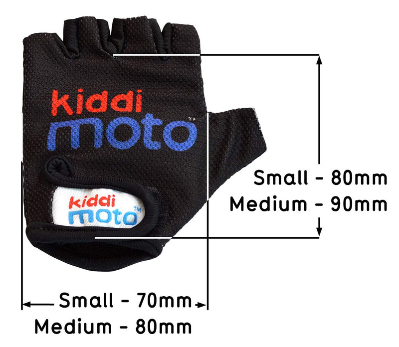 Kiddimoto - Cycling Gloves | Fingerless Gloves for Kids | Perfect for Bike, Scooter & Skateboard | Ideal for Boys and Girls | Available in Different Colourful Designs & Sizes M (4-8y) Modern - BeesActive Australia