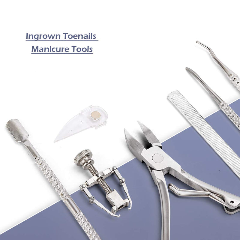 Ingrown Toenail Kit, Yokilly Upgraded 8 Pcs Premium Ingrown Toenail Treatment Tools Kit, Nail Treatment Foot Tool, Ingrown Toenail Removal Correction Clippers, Ingrown Toenail File and Lifter - BeesActive Australia