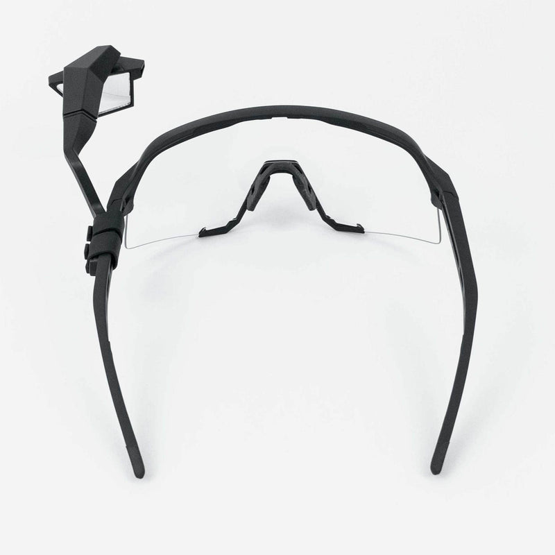 THE BEAM - CORKY X Rear View Cycling Mirror - Attach To Any Riding Glasses For 360° Of Visibility - Lightweight, Aerodynamic, Zero Vibrations, No More Blindspots (Black) - BeesActive Australia