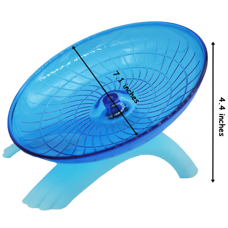 Wenriko Hamster Wheel, Hamster Flying Saucer Wheel, Hamster Exercise Wheel, Silent, Perfect Size, Super Quiet, Easy to Clean, for Dwarf Hamster, Syrian Hamster, Hermit Crab and Small Animal Blue - BeesActive Australia