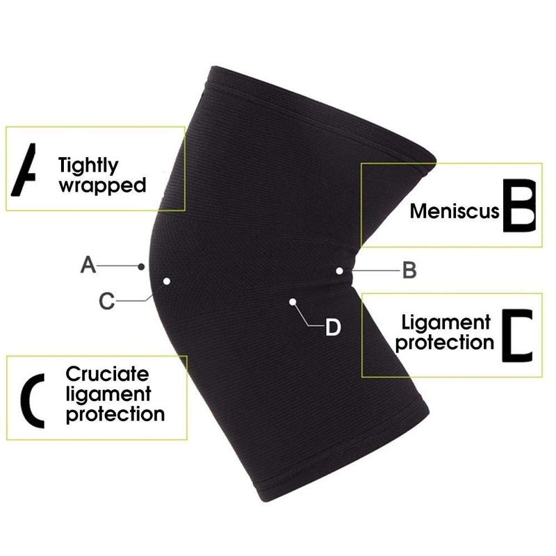 Sports Knee Pads, Outdoor Sports Nylon Knitted Knee Pads Breathable Knee Pads for Training Running Riding Basketball - BeesActive Australia