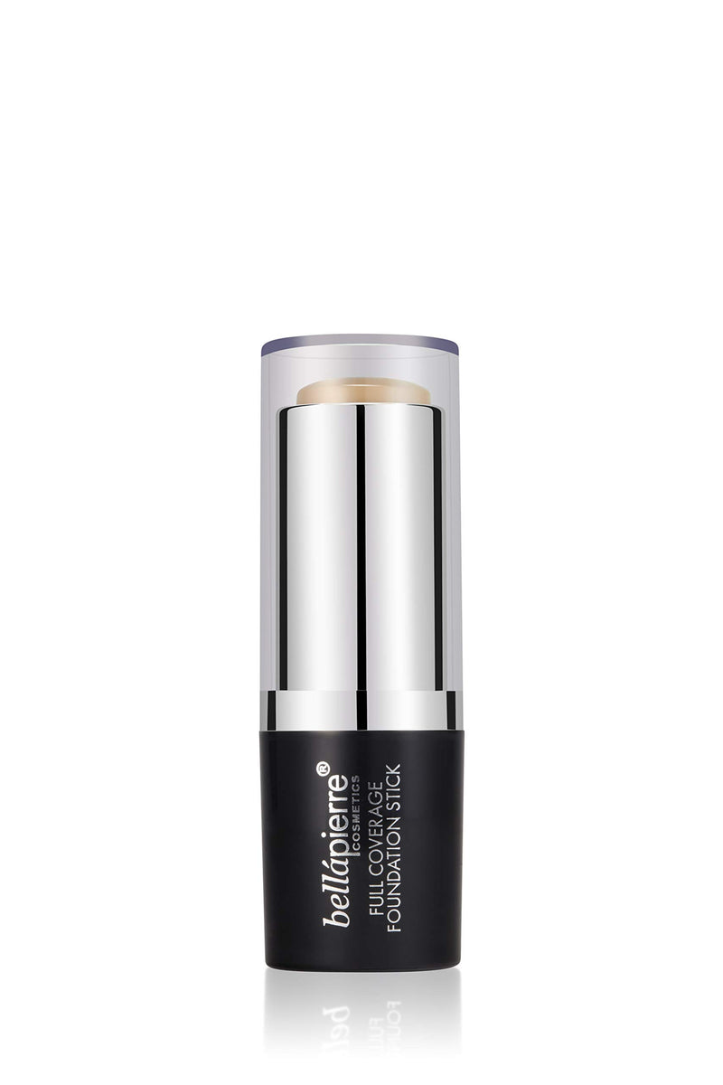 bellapierre Full Coverage Matte Foundation Stick | Smooth, Flawless Finish | Conceals Pores and Imperfections | Non-Toxic and Paraben Free | Great for Travel Compact Tube - 0.35 Oz. (Light) Light - BeesActive Australia