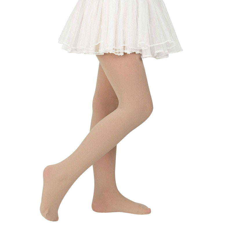 Girls Ballet Dance Tights for Toddler Baby Soft Athletic Leggings Infant Elastic Dance Tights for Girls 6-9 Years Z Nude&nude - BeesActive Australia