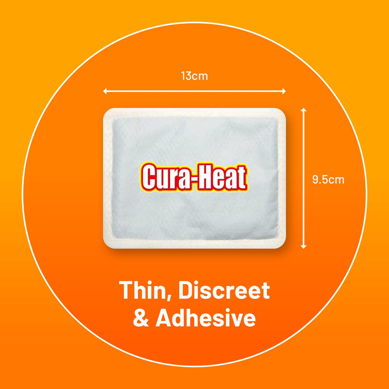 Cura-Heat Back and Shoulder Pain heat patche | 7 patches | Targeted Pain Relief | Pain relief up to 24h | Penetrating Heat Action - BeesActive Australia