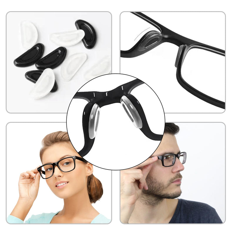 Nose Pads for Glasses Push Fit Stick on 10 Pairs Air Bag Nosepads Adhesive Eyeglass Nose Pad for Glasses Anti-Slip Soft Silicone Nose Pads Replacement Nose Pad for Glasses Eyeglasses Sunglasses - BeesActive Australia