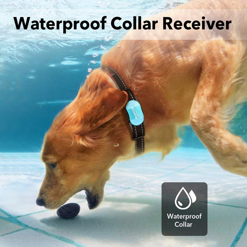 RICHDOG Dog Training Collar - Waterproof Dog Shock Collar with Remote Range Up to 1000ft, 1~99 Levels Beep, Vibration, Shock Modes, Rechargeable Dog Collar for Large Medium Small Dogs, Safe Large Dogs - BeesActive Australia