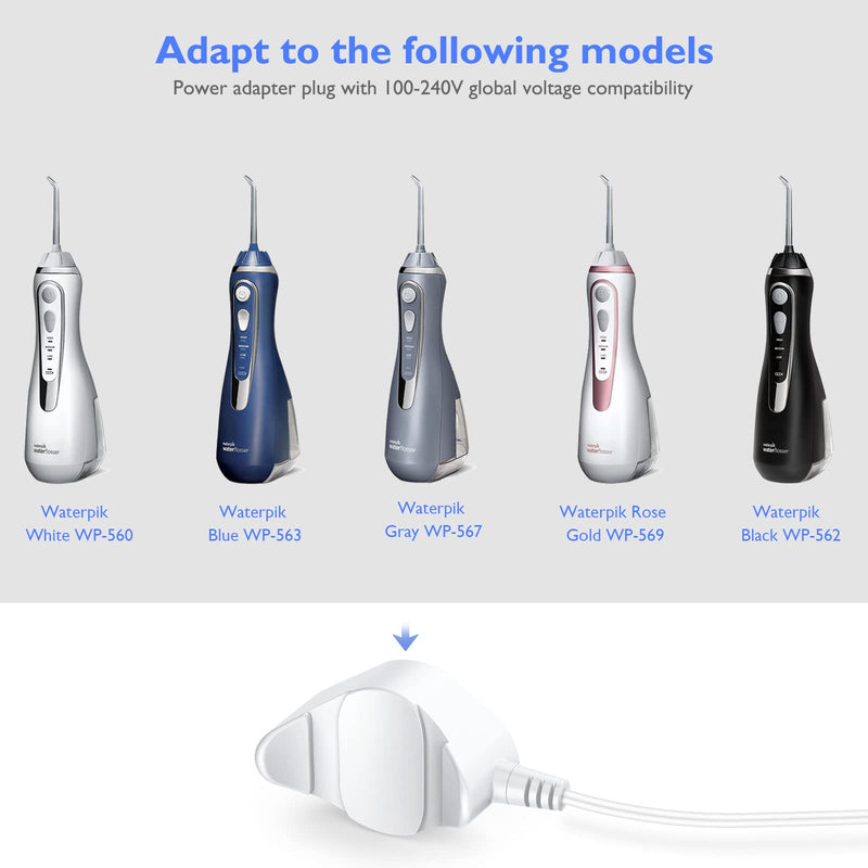 Bouge Water Pik WP560 Replacement Magnetic Charger Compatible with Waterpik WP560 WP562 WP563 WP567 WP569 Cordless Advanced Water Flosser Charging Cord Battery Charger - BeesActive Australia