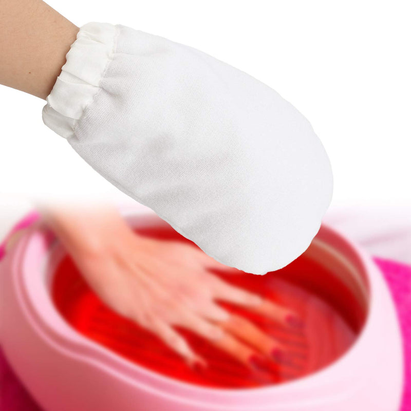 Paraffin Wax Bath Gloves and Booties, Segbeauty Elastic Opening Insulated Mitts & Sock Liners for Hands & Feet Hot Wax Bath Heated SPA Therapy Therabath Wax Care Treatment Paraffin Wax Warmer Machine White - BeesActive Australia