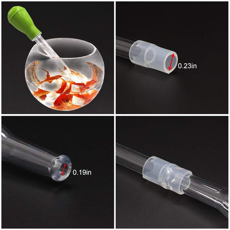 SLSON Coral Feeder Waste Cleaner for Fish Tank Multifunction Dropper Pipette Water Transfer Waste Remover for Aquarium Accessies Long Acrylic Marine Fish Feeding Tool, 20.4 inches - BeesActive Australia
