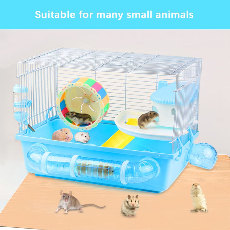 2 Hamster Tubes Kits, DIY Hamster Tunnel Adventure External Pipe, Transparent Connection Track Rat Toy Hamster Cage Accessories for Hamster Mouse Small Animals Sports Expand Space - BeesActive Australia