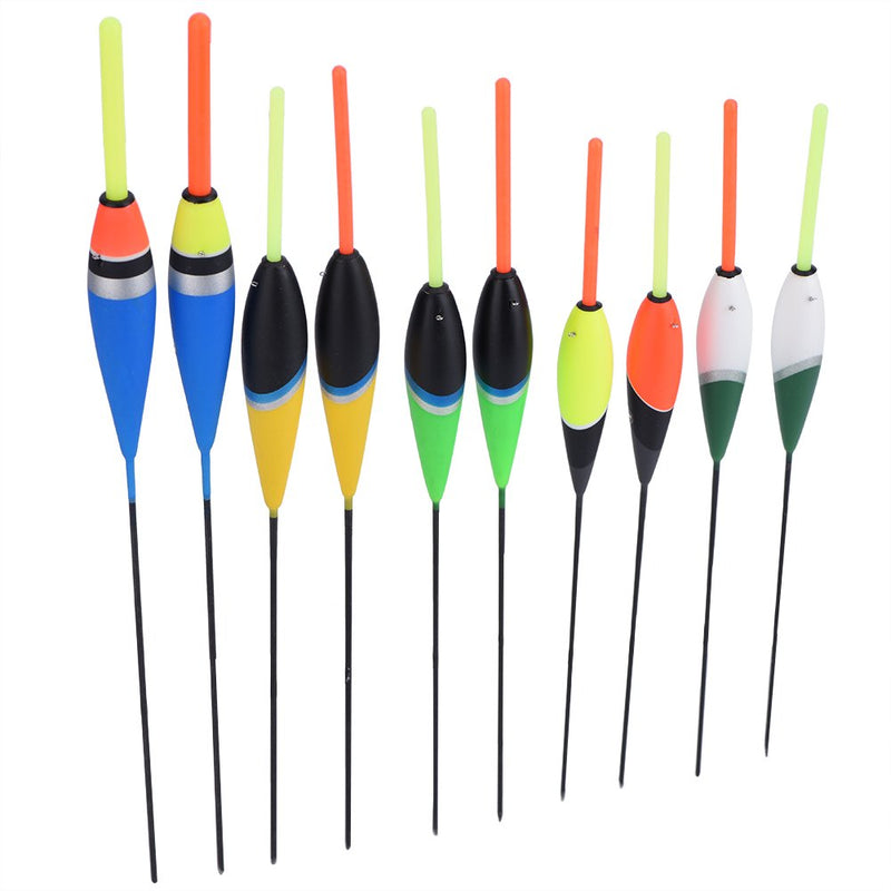 VGEBY1 Fishing Carp Floats, 10Pcs Fishing Bobbers Fishing Floats Fishing Carp Floats Bobbers Hooks for Fishing Balsa Floats Crappie - BeesActive Australia
