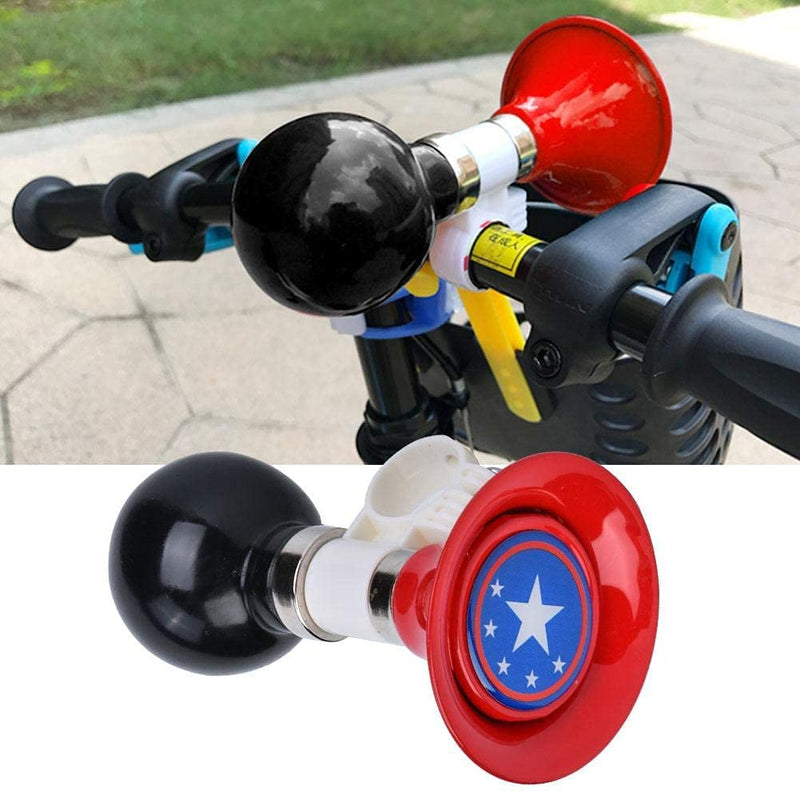 YL traV Kid Bike Horn for Boys and Girls Children Bicycle Horn Handlebar Ring Bell for Kids Bike Black&Red - BeesActive Australia