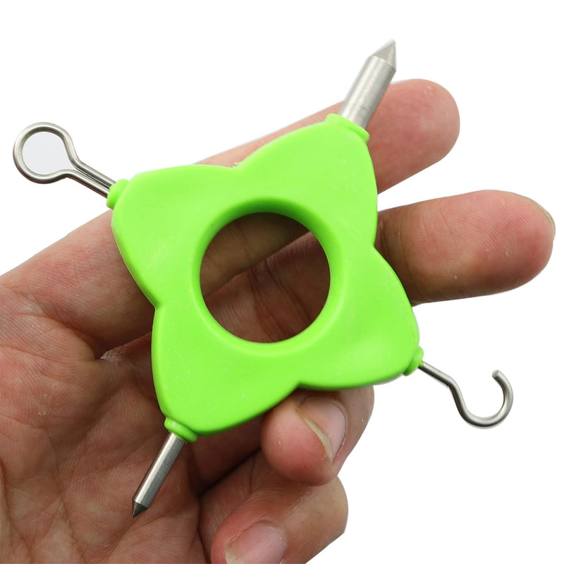 Youliang Fishing Puller Knot Tool Outdoor Fishing Knottting Tool Fishing Tackle Accessory Multifunctional, Green - BeesActive Australia