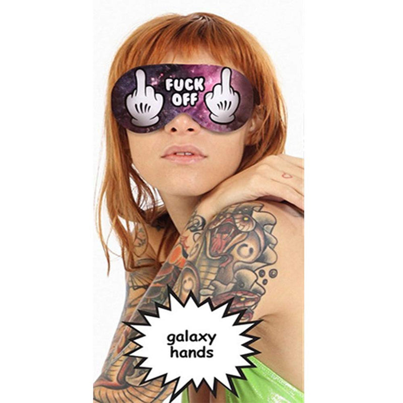 NganSuRong Novelty Funny Sleep Eye Mask Light Blocking Sleep Mask, Soft and Comfortable Night Eye Mask for Men Women, Eye Cover Aid Rest Blindfold, Eye Blinder for Travel/Sleeping/Shift Work Fuck Off - BeesActive Australia