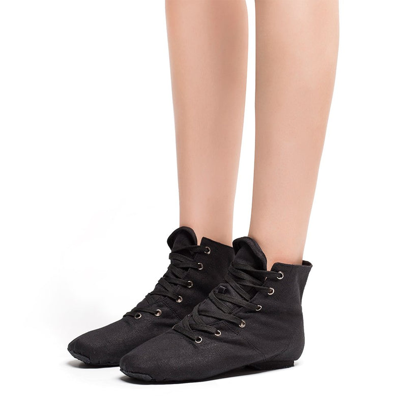 [AUSTRALIA] - MSMAX Jazz Dancing Sneakers Dance Practice Boots 9 Narrow Black 