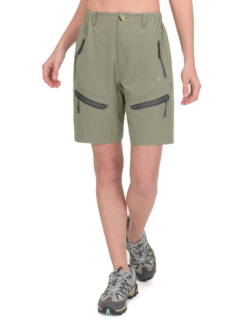 Little Donkey Andy Women's Stretch Quick Dry Shorts for Hiking, Camping, Travel B4 Silver Sage X-Small - BeesActive Australia